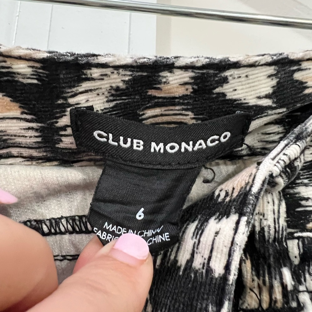 Club Monaco Multicolor Printed Skinny Pants Size 6 US - Picture 5 of 7